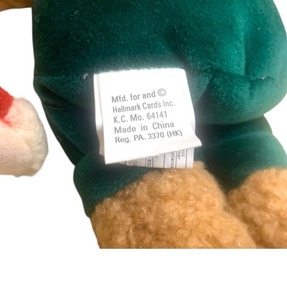 Hallmark Kiss Kiss Mistletoe Bears Plush Toy Magnetic Stuffed Teddy Couple - Picture 6 of 8